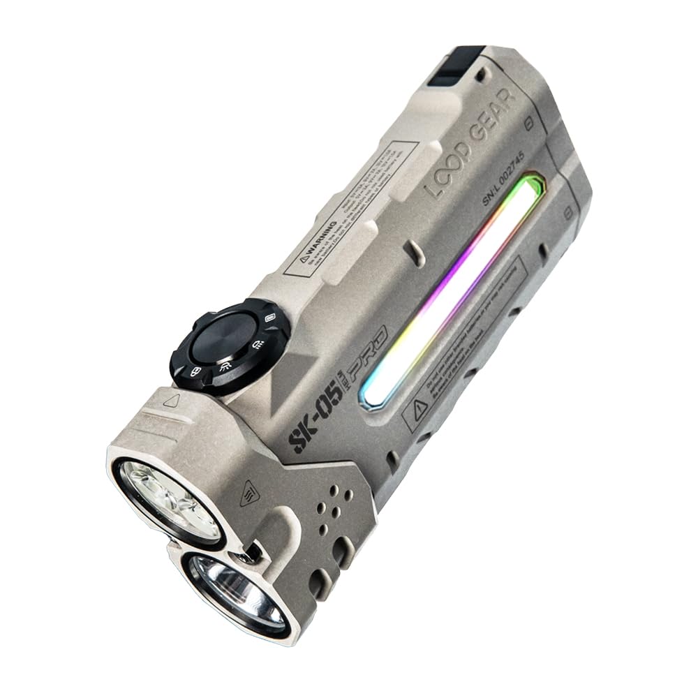 Amazon.com: LOOP GEAR SK05PRO Mao 4360 Lumens Flat EDC Flashlight
